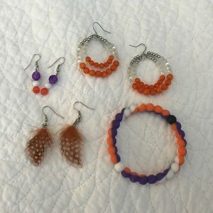 (4) piece lot of Clemson jewelry 🐯